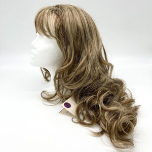 Chic Lifestyle W6047 Wig Long Length Brown Wavy Bangs‎